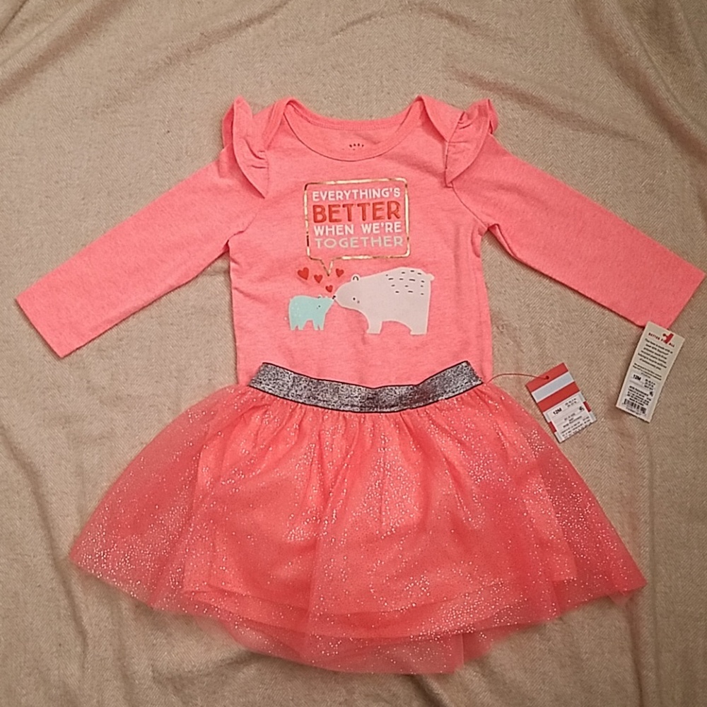 Baby onesie and skirt